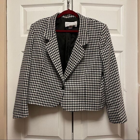 Vintage Sterling & Hunt Houndstooth Blazer - Picture 1 of 5